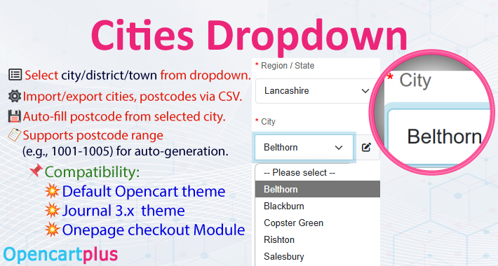 Cities Dropdown